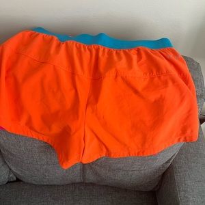Orange women Nike shorts medium